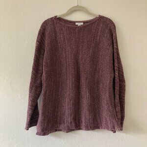 J Jill PureJill Mauve Knit Sweater Long Sleeve Church Office Church Medium PET